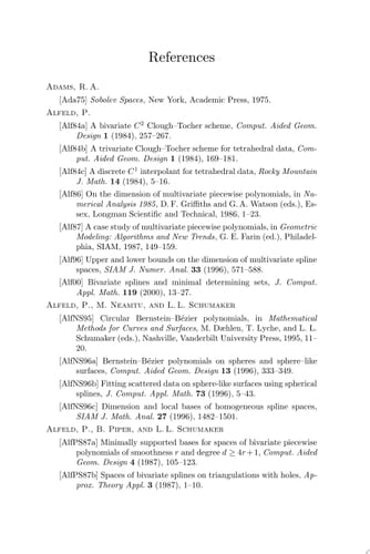 Spline Functions on Triangulations