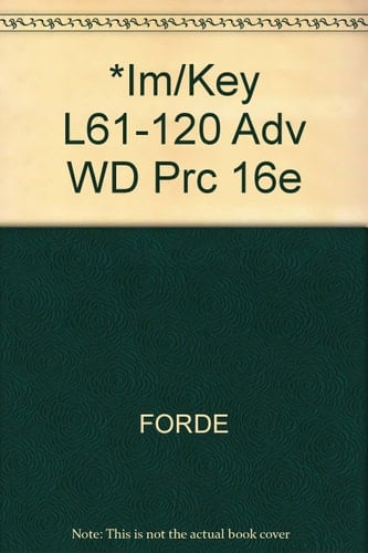 *Im/Key L61-120 Adv WD Prc 16e