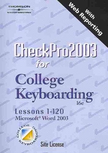 CheckPro 2003 Keyboarding and Word Processing