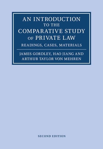 An Introduction to the Comparative Study of Private Law