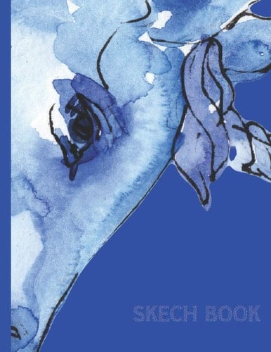 BLUE UNICORN SKETCH BOOK: Notebook/Sketch pad