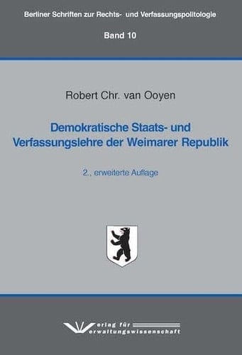 Demokratische Staats- und Verfassungslehre der Weimarer Republik