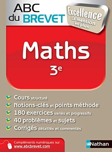 Maths 3e - Programme 2012
