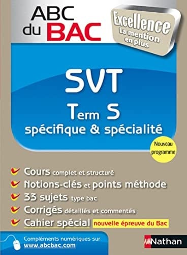 SVT Tle S spécifique & spécialité Programme 2012