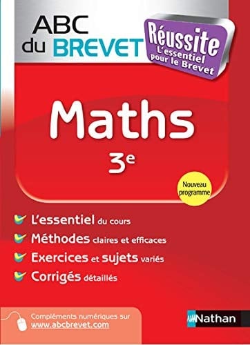 Mathématiques 3e Programme 2012