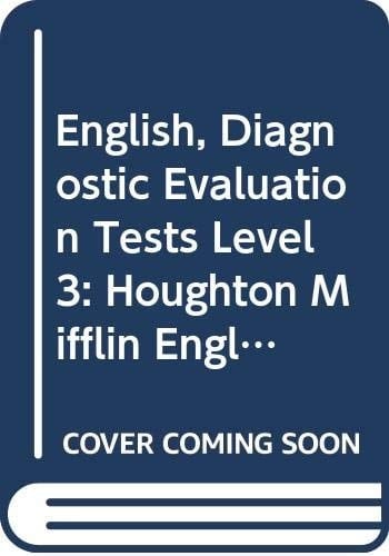 English, Diagnostic Evaluation Tests Level 3 Houghton Mifflin English