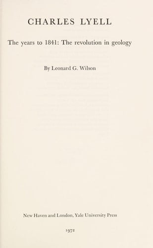 Charles Lyell: the revolution in geology
