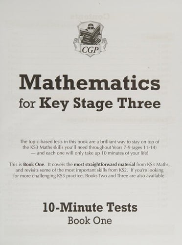 Mathematics for Key Stage Three 10-Minute Tests