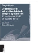 Considerazioni sui problemi del mio tempo e appunti vari 11 novembre 1940, 28 agosto 1952