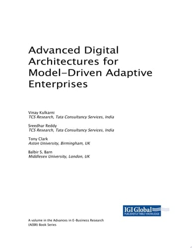 Advanced Digital Architectures for Model-Driven Adaptive Enterprises