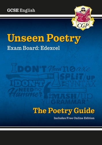 GCSE Edexcel English Unseen Poetry The Poetry Guide