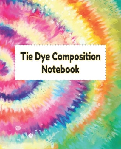Tie Dye Composition Notebook: Wide-Ruled, 7.5 x 9.25, 150 Pages, For kids, teens, and adults (Composition Notebooks)