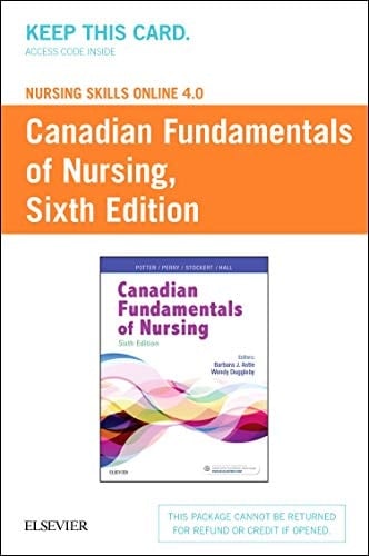 Nursing Skills Online 4.0 for Canadian Fundamentals of Nursing (User Guide and Access Code), 6e
