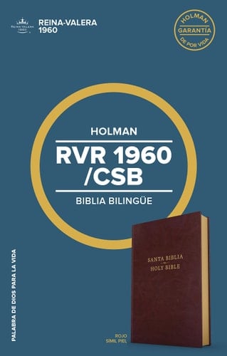 Rvr 1960/CSB Biblia Bilingüe, Borgoña Imitación Piel Csb/Rvr 1960 Bilingual Bible, Burgundy Imitation Leather