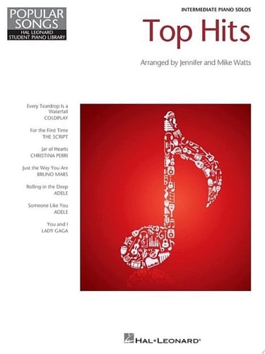 Top Hits (Songbook) Hal Leonard Student Piano Library Popular Songs Series, Intermedi