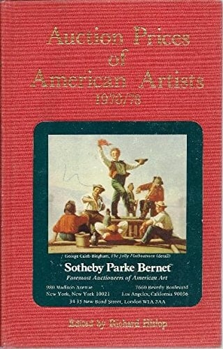 Auction Prices of American Artists 1970-1978
