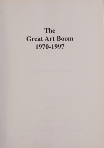 The great art boom, 1970-1997