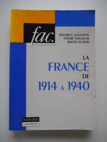 La France de 1914 à 1940