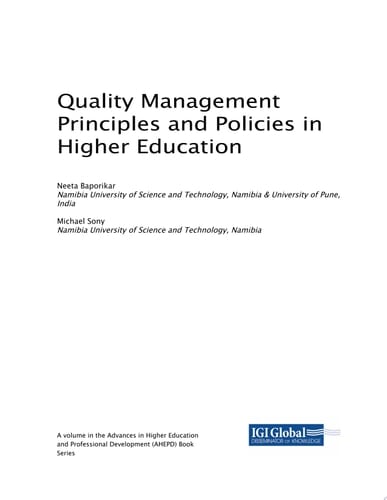Quality Management Principles and Policies in Higher Education