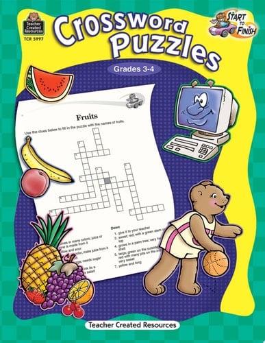 Start to Finish: Crossword Puzzles Grd 3-4