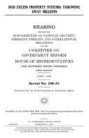 Dod Excess Property Systems Throwing Away Millions