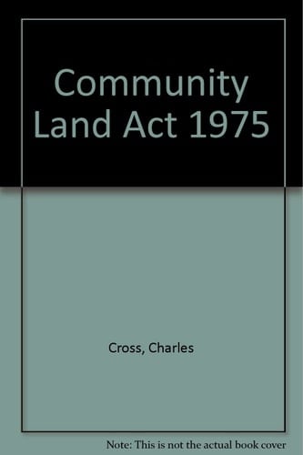 Community Land Act 1975