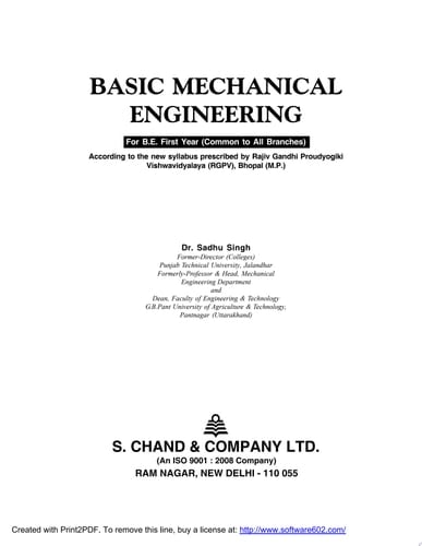 Basic Mechanical Engineering