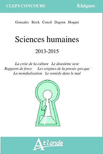 Sciences humaines 2013-2015