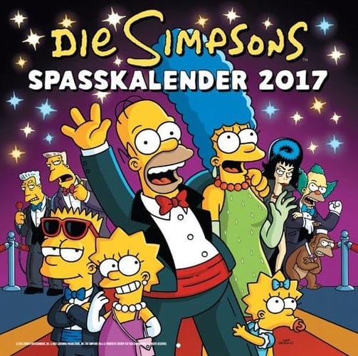 Die Simpsons Wandkalender 2017 2017 Spasskalender