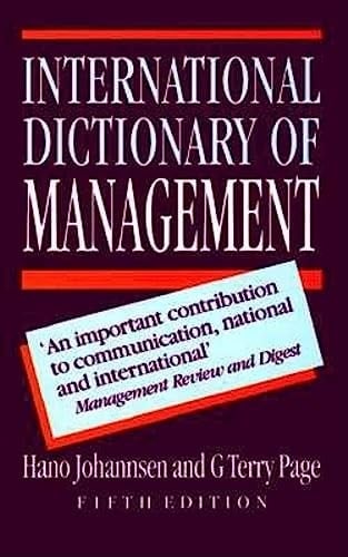 The International Dictionary of Management