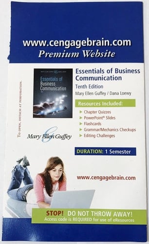 Essentials of Business Communication 10th edition