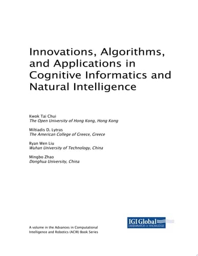 Innovations, Algorithms, and Applications in Cognitive Informatics and Natural Intelligence