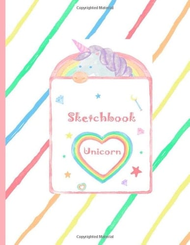 Unicorn Sketchbook & Notebook for Girls: Planked Sketchbook & Notebook for Girls 8.5*11 inch 120 Pages