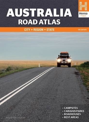 Australia Road Atlas City, Region, State