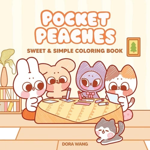 Pocket Peaches Sweet and Simple Coloring Book