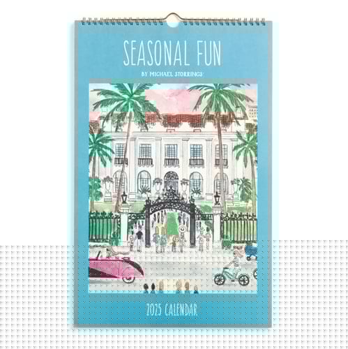 Michael Storrings 2025 Wall Calendar