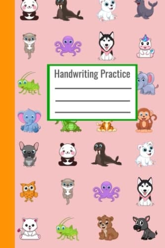 Handwriting Practice: 120 pages lined and dotted wide ruled, perfect for freehand handwriting practice 3years+