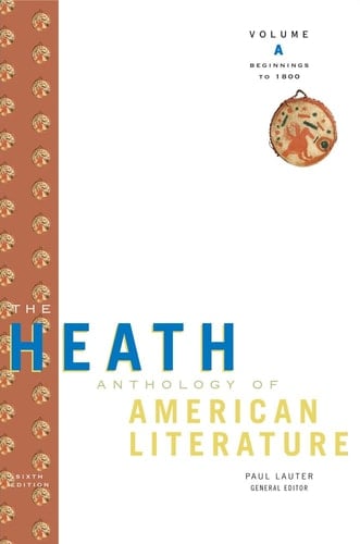 The Heath Anthology of American Literature 2 Volume Set Volumes A & B