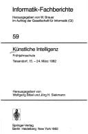 Künstliche Intelligenz Teisendorf, 15. - 24. März 1982. 1982