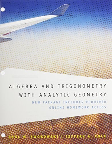 Algebra and Trigonometry with Analytic Geometry