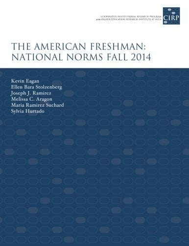 The American Freshman National Norms Fall 2014 (Print on Demand)
