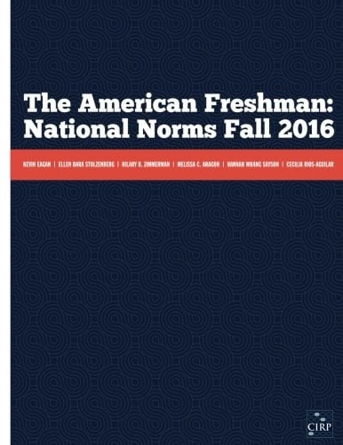The American Freshman National Norms Fall 2016 (Print on Demand Version)