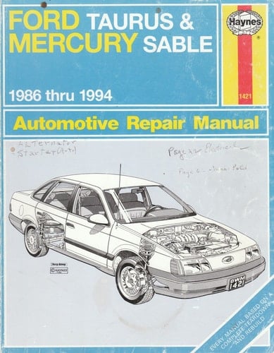 Haynes Ford Taurus Sable 1986-1994