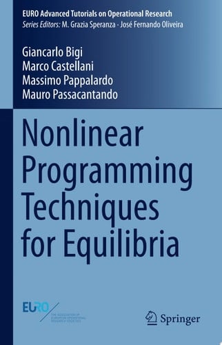 Nonlinear Programming Techniques for Equilibria