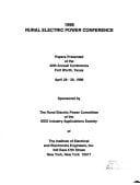 1996 Rural Electric Power Conference