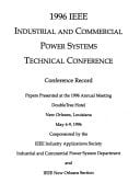 1996 IEEE Industrial and Commercial Power Systems Technical Conference