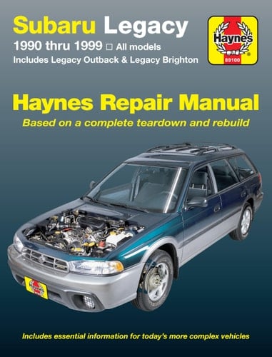 Subaru Legacy 1990 thru 1999 Includes Legacy Outback & Legacy Brighton