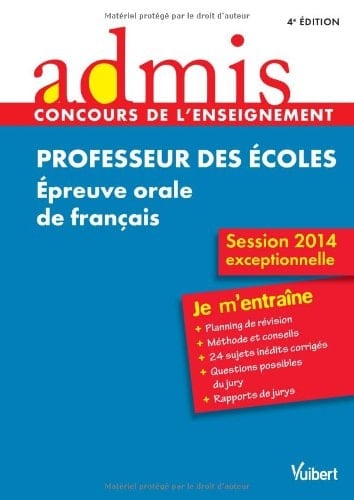 Professeur des écoles épreuve orale de français