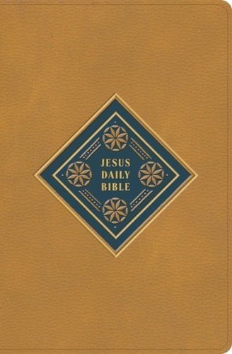 CSB Jesus Daily Bible, Camel Leathertouch Guided Readings Showing Christ Throughout Scripture
