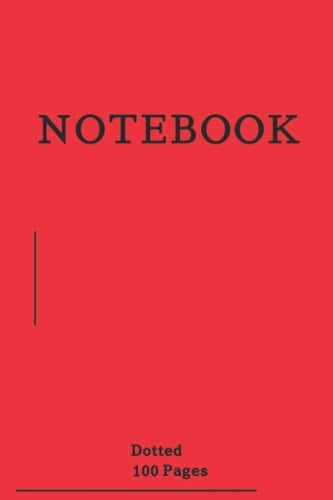 Red Dotted Notebook 100 Pages 6x9